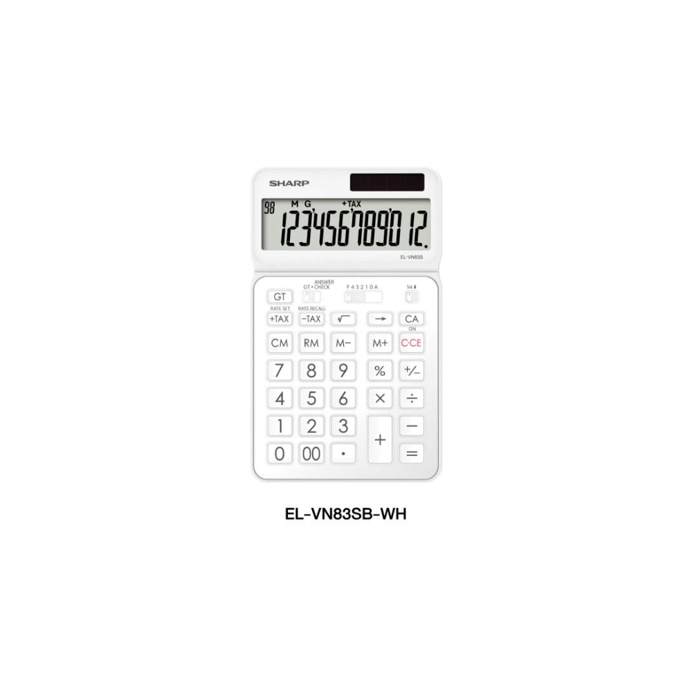 เครื่องคิดเลข SHARP รุ่น EL-VN83SB-WH สีขาว_0